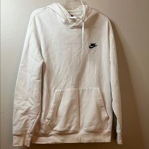 Nike Men's White Pullover Hoodie